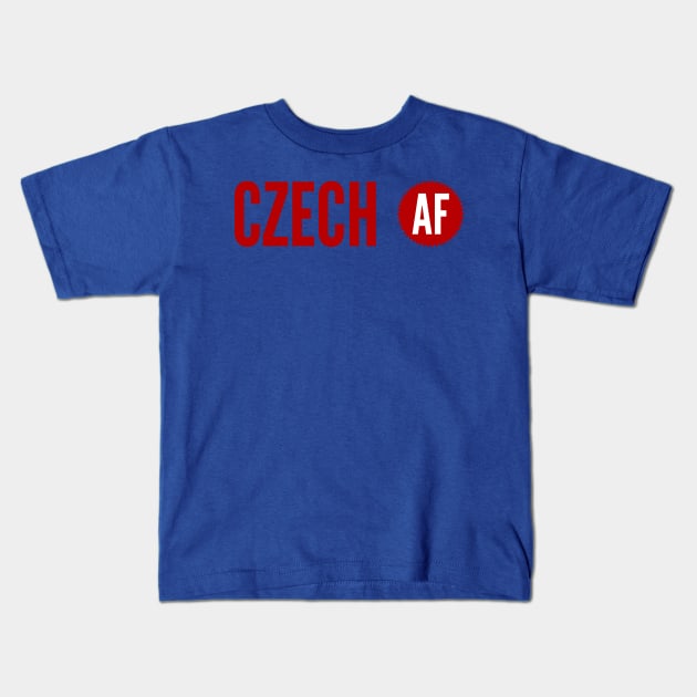 Czech AF Kids T-Shirt by MessageOnApparel